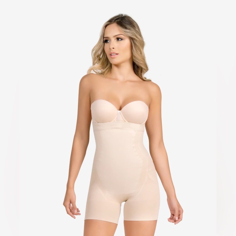 Strapless seamless 1588 sculpting Full Body Shaper faja